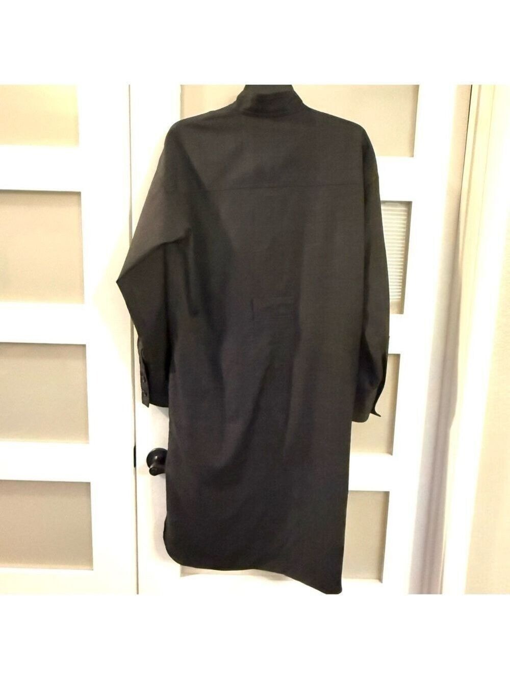 ISABEL MARANT Etoile Gray Wool Shirt Trench Coat. Size 36. Made in Lithuania - Picture 3 of 13